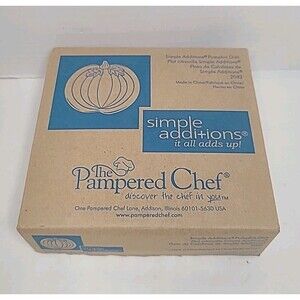 Pampered Chef Simple Additions Pumpkin Dish Bowl #2082 New